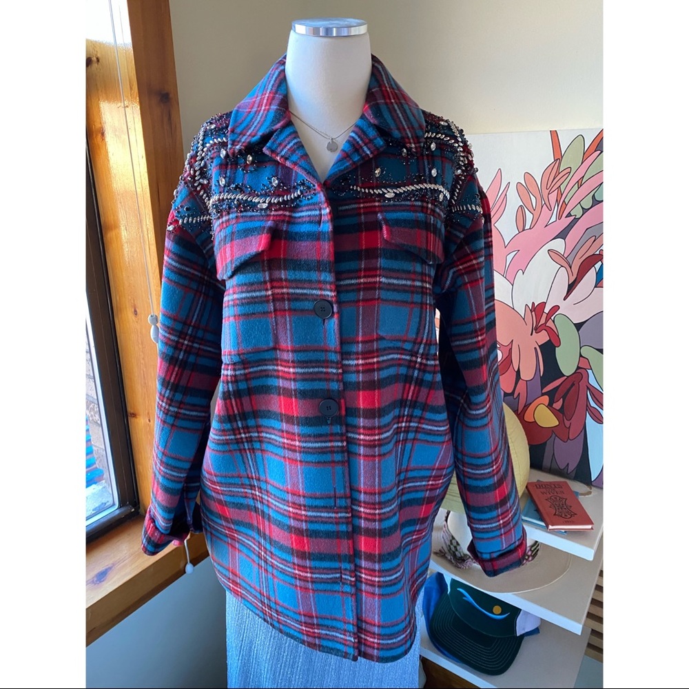 Sandro shirt jacket.